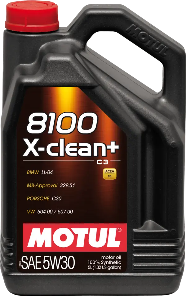 Motul 8100 X-Clean+ 5W-30 100% Synthetic Engine Oil - Revzone