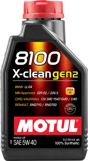 MOTUL 8100 X-CLEAN GEN2 5W-40