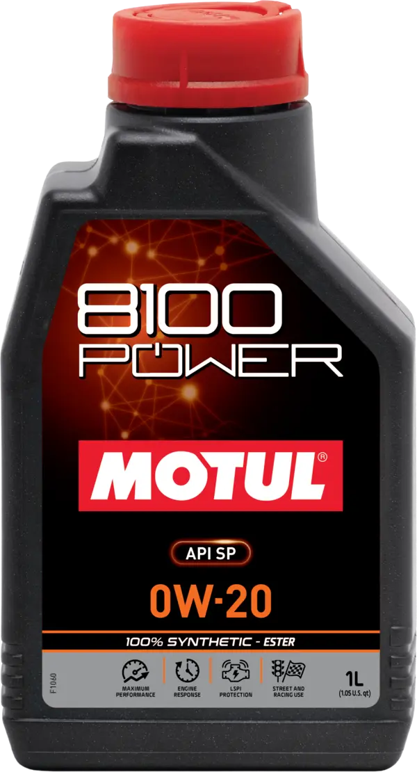 Motul 8100 Power 0W-20 100% Synthetic Engine Oil - Revzone