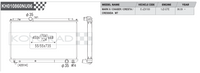 Koyo Performance Radiator - Toyota Mark II / Chaser / Cresta / Cressida JZX100 1JZ-GTE MT 1996+ - HH010860N - Koyo - Revzone
