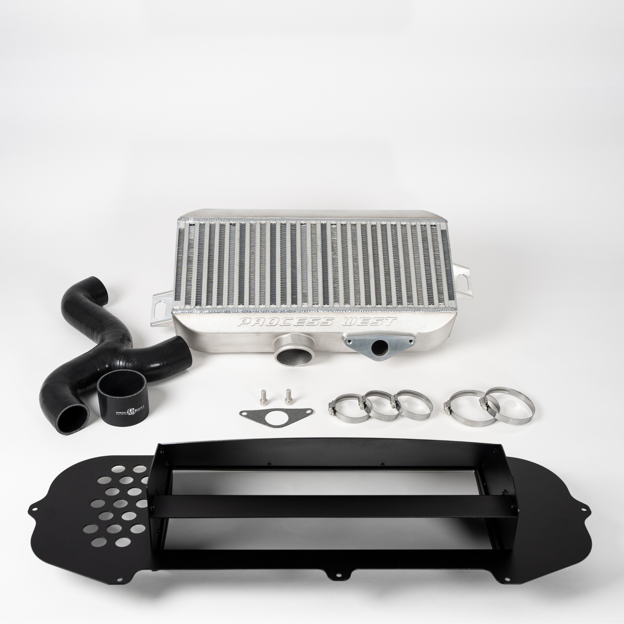 Process West Top Mount Intercooler Kit Silver for Subaru STI 03-05
